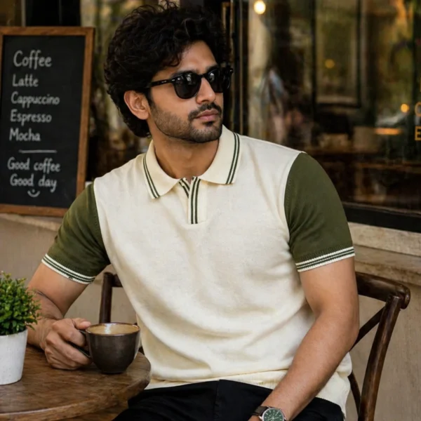 Classic Contrast Sleeve Polo